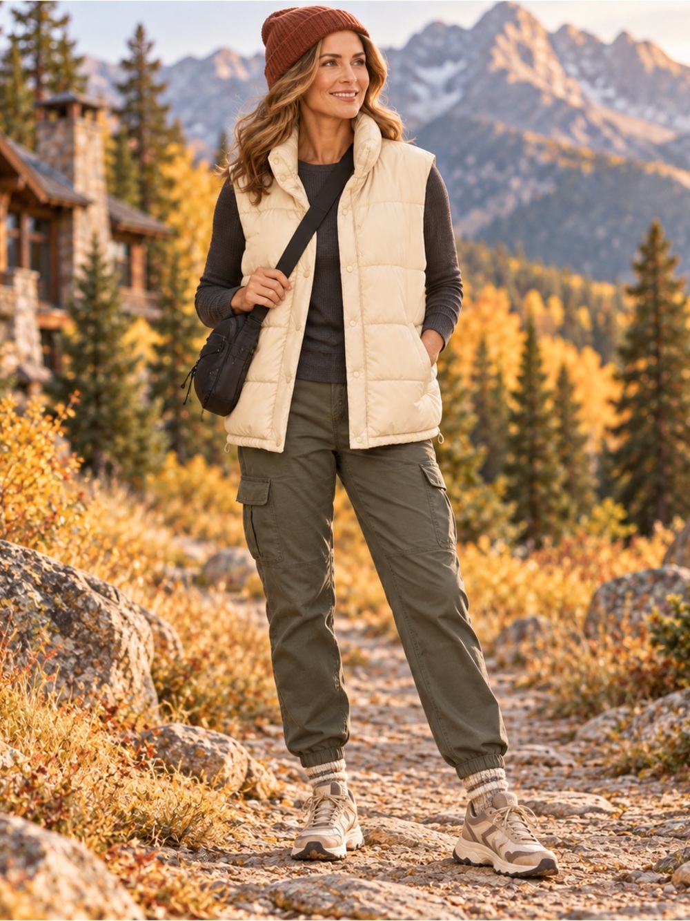 Böhme Quilted Gorpcore Puffer Vest Outdoor Layering Utility Neutral Minimalist